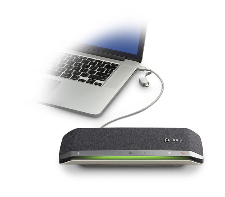 #PolySync40 #Speaker #Altavoz #ManosLibres #USB #Bluetooth #AudioFullDuplex #Pedestal_MX #WorkswithGoogleMeet